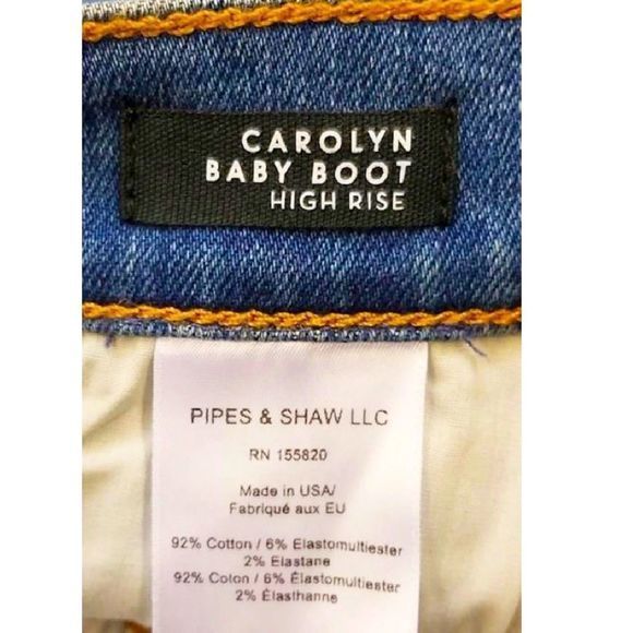 NEW Veronica Beard Carolyn High-Rise Baby Boot Cut Ankle Jeans — SZ 25 / US 0 - Picture 8 of 11